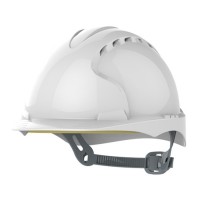 CAPACETE POLIETILENO BRANCO C/ VENTILAÇÃO EVO3